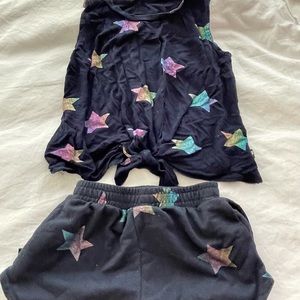 Terez shorts and T-shirt set.